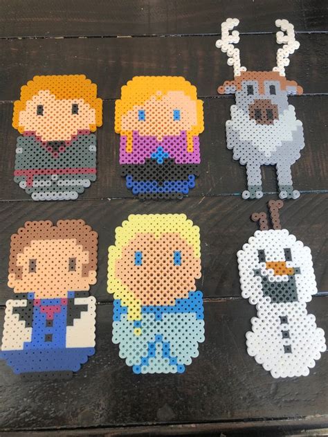 Disneys Frozen Characters Perler Bead Hama Beads Design Perler Beads