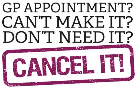 Cancelling Your Appointment Stickney Surgery