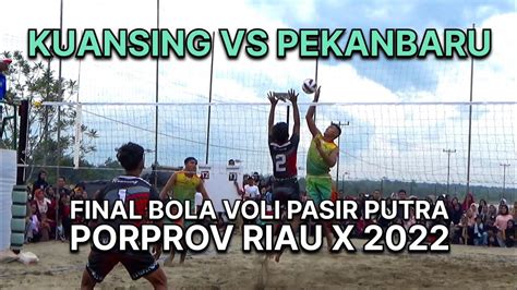 Kuansing Gagal Merebut Emas Final Bola Voli Pasir Putra Porprov