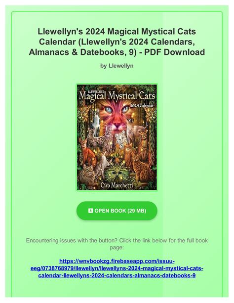 Ebook Llewellyn S Magical Mystical Cats Calendar Llewellyn S