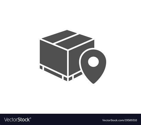 Parcel Tracking Simple Icon Delivery Monitoring Vector Image