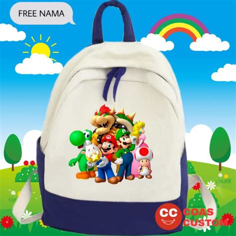 Jual TAS SUPER MARIO BROS TAS RANSEL ANAK SEKOLAH | Shopee Indonesia