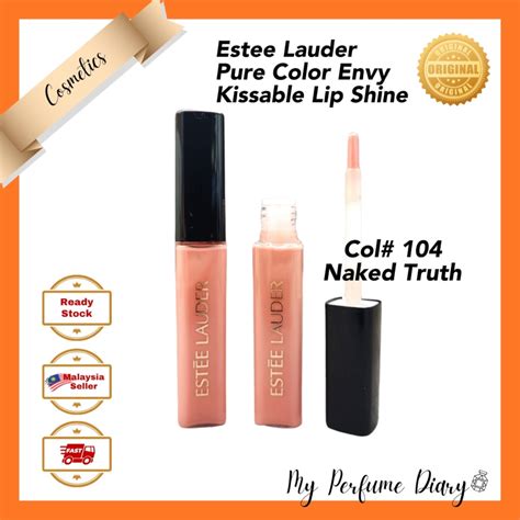 Estee Lauder Pure Color Envy Kissable Lip Shine 4 6ml Col 104 Naked Truth Shopee Malaysia