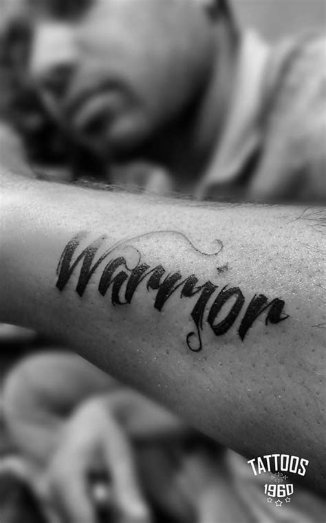 Discover 78+ warrior tattoo word design super hot - in.cdgdbentre