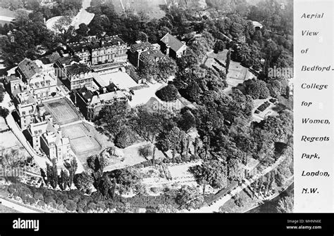 Aerial View Bedford College For Women Regents Park London Date