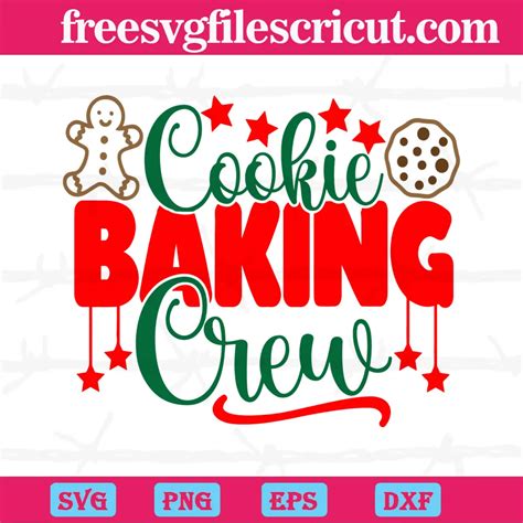 Christmas Cookie Baking Crew Svg Png Dxf Eps Cricut Free Svg Files