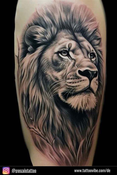 Kreative L Wen Tattoo Designs F R Majest Tische Ausdr Cke In