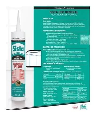 Silicon Uso General Transparente 300ml F109 Sista