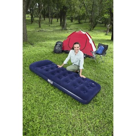 Bestway Matelas Gonflable Floqu Venture Pompe Pied Place