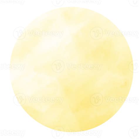 Watercolor Full Moon Illustration 49128541 PNG