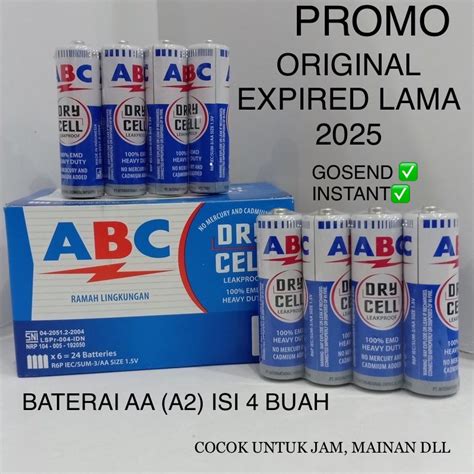 Jual Baterai Abc Biru Aa V Batre Kecil Batu Batre Isi Pcs Shopee