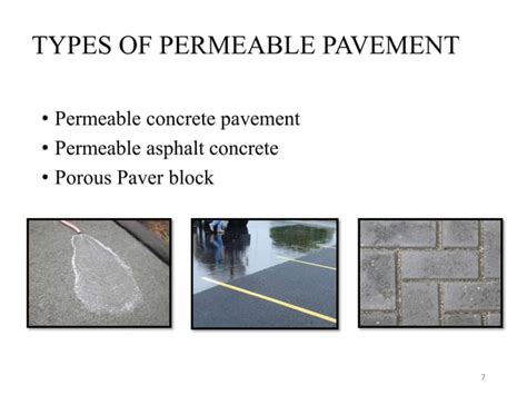 Permeable concrete pavement