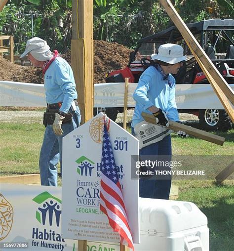 Jimmy Carter And Rosalynn Carter Building Houses For Habitat For