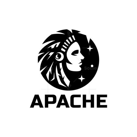 Minimalist And Unique Apache Logo Design Perfect For Many Creative