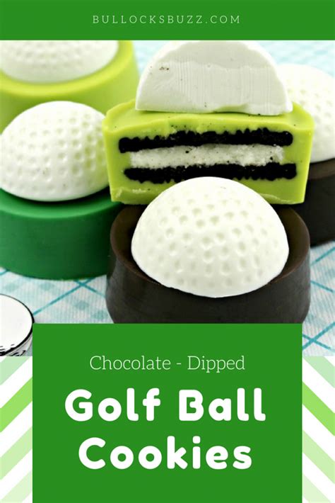 Chocolate Dipped Golf Ball Cookies Fathers Day Treat