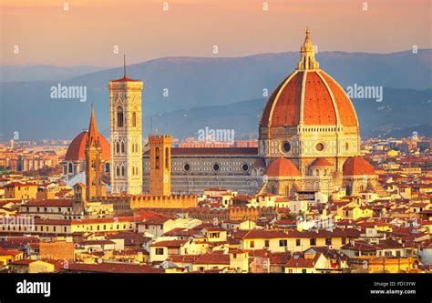 View Over Florence From Piazza Michelangelo Hi Res Stock Photography