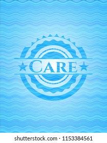 Care Water Wave Concept Badge Stock Vector Royalty Free