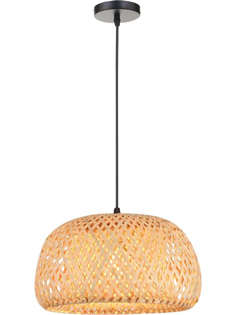 Lampe De Plafond En Bambou Lampe Suspendue De Style Boho Bali Talli