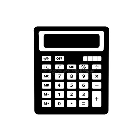 Calculadora En Un Vector Sobre Un Fondo Blanco Logo De La Calculadora