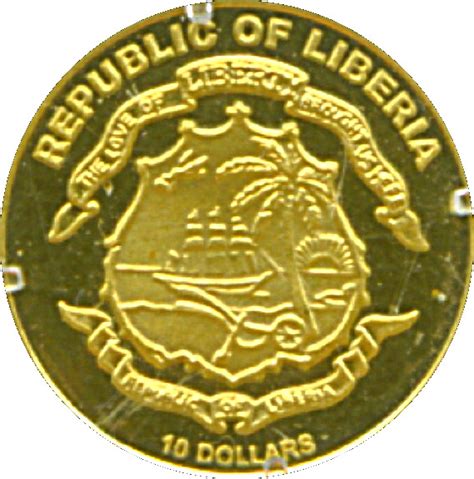 10 Dollars 25th Anniversary Krugerrand Investment coin Libéria