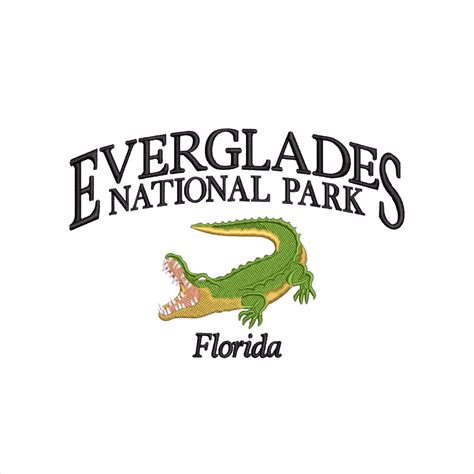Florida Everglades National Park Machine Embroidery Design