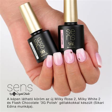 Sens By Crystal Nails Sens 3g Polish Milky Rose 2 4ml