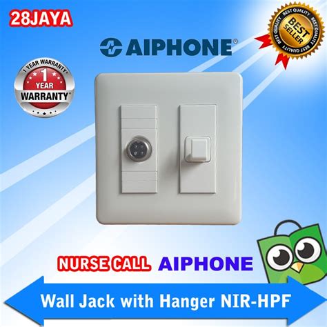 Jual Nurse Call Aiphone NIR HPF Wall Jack With Hanger For NI RC