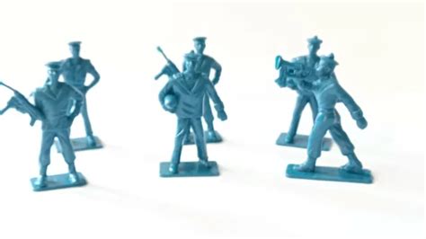 Lot De Six Soldats De La Marine En Plastique Hauteur Cm Eur