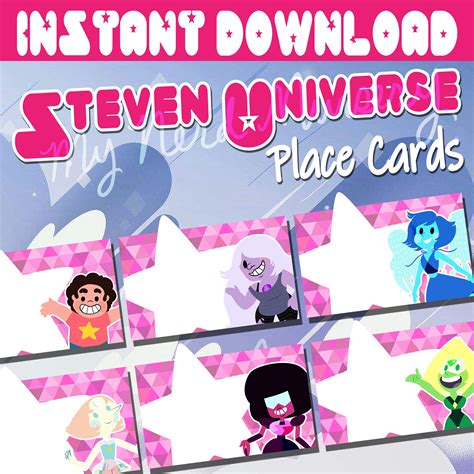 Steven Universe Printable Party Birthday Baby Shower Gender Etsy