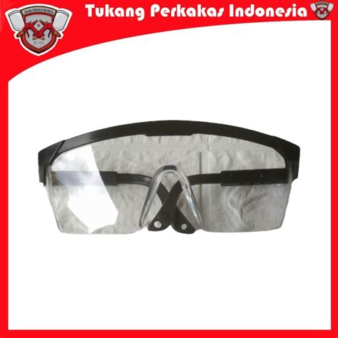 Jual Kacamata Kaca Mata Google Safety Las Gurinda Gerinda Bening Clear