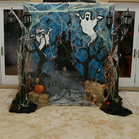 Halloween Backdrop Halloween Photo Booth Diy Halloween Backdrop