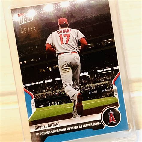 Yahoo オークション 49枚限定 大谷翔平 2021 topps now カード エン