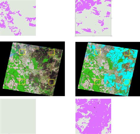 Full Landsat TM Scene A Bands 5 4 3 Composite And B Corresponding