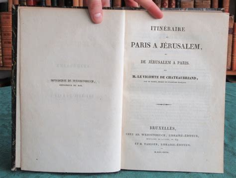 Itinéraire de Paris à Jérusalem et de Jérusalem à Paris by