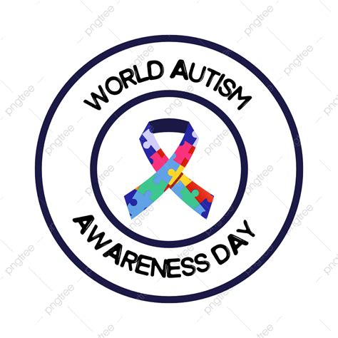 Autism Awareness Ribbon Vector