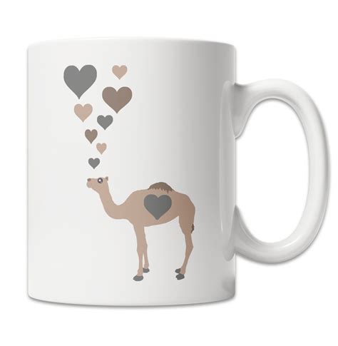 Cute Camel With Hearts Mug Cute I Love Camels Mug Cute Etsy