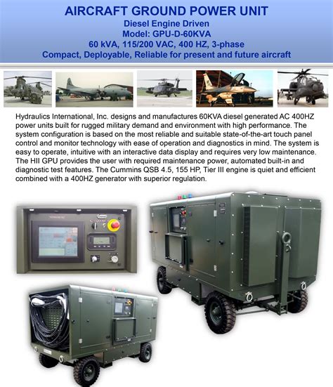 Aircraft Ground Power Unit Gpu 60 Kva Gpu 90 Kva Gpu