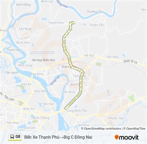 08 Route Schedules Stops And Maps Bến Xe Thạnh Phú‎→big C Đồng Nai Updated