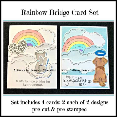 Rainbow Bridges Card Set Of 4 Tonya Sheridan Independent Close To My