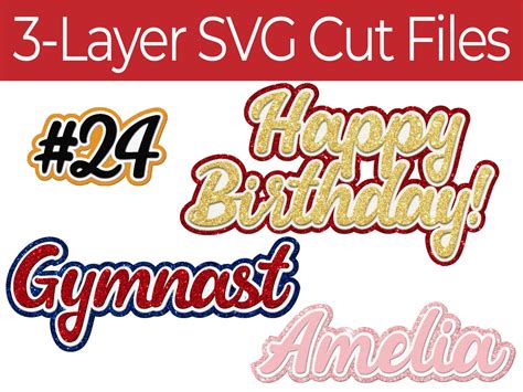 Layered Font SVG Multi Layer Alphabet SVG Fonts for Cricut - Etsy