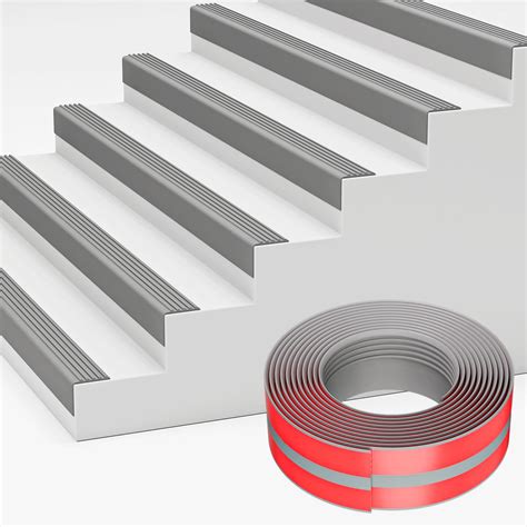 Elvone Stair Nosing, Rubber Edging Guard Trim Self Adhesive, Vinyl