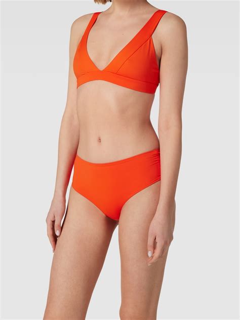 Kup Online Mymarini Figi Bikini Z Detalem Z Logo Model Cheeky Shorts Pomara Czowy