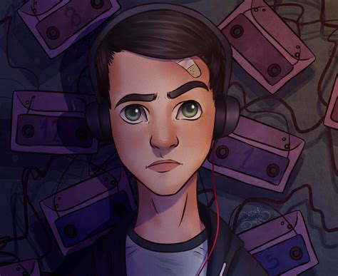 Download wallpaper artwork, Netflix, Dylan Minnette, tv seies
