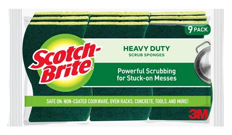 Scotch Brite Heavy Duty Scrub Sponge 9 Count