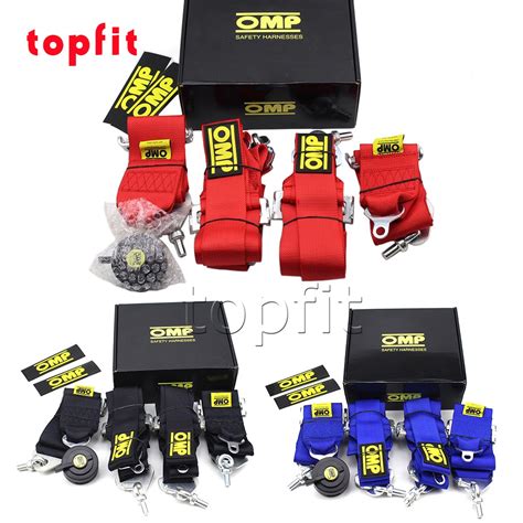 Universal OMP 3inch 4 5 6 Point Racing Seat Belt Harness Camlock