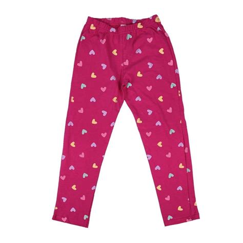 Legging George Talla 8 Con Estampado De Corazones Multicolores Con