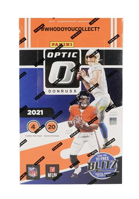 2021 Panini Donruss Optic Football 20 Pack Retail Box Da Card World