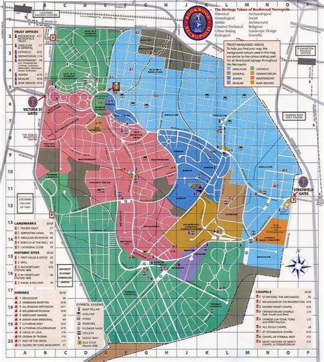 Map Lidcombe Rookwood Cemetery