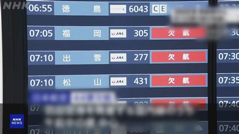 日航及全日空取消近百班往返羽田機場航班 Now 新聞
