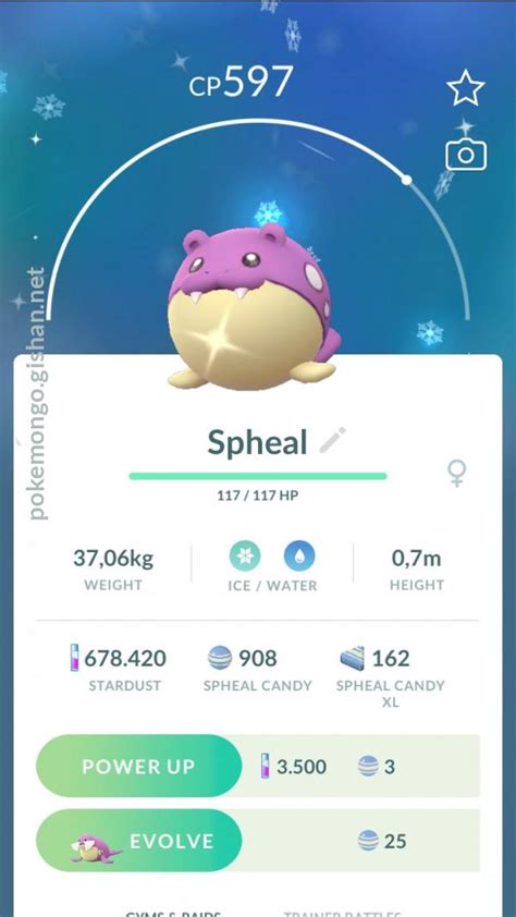 Shiny Spheal Pokemon Go